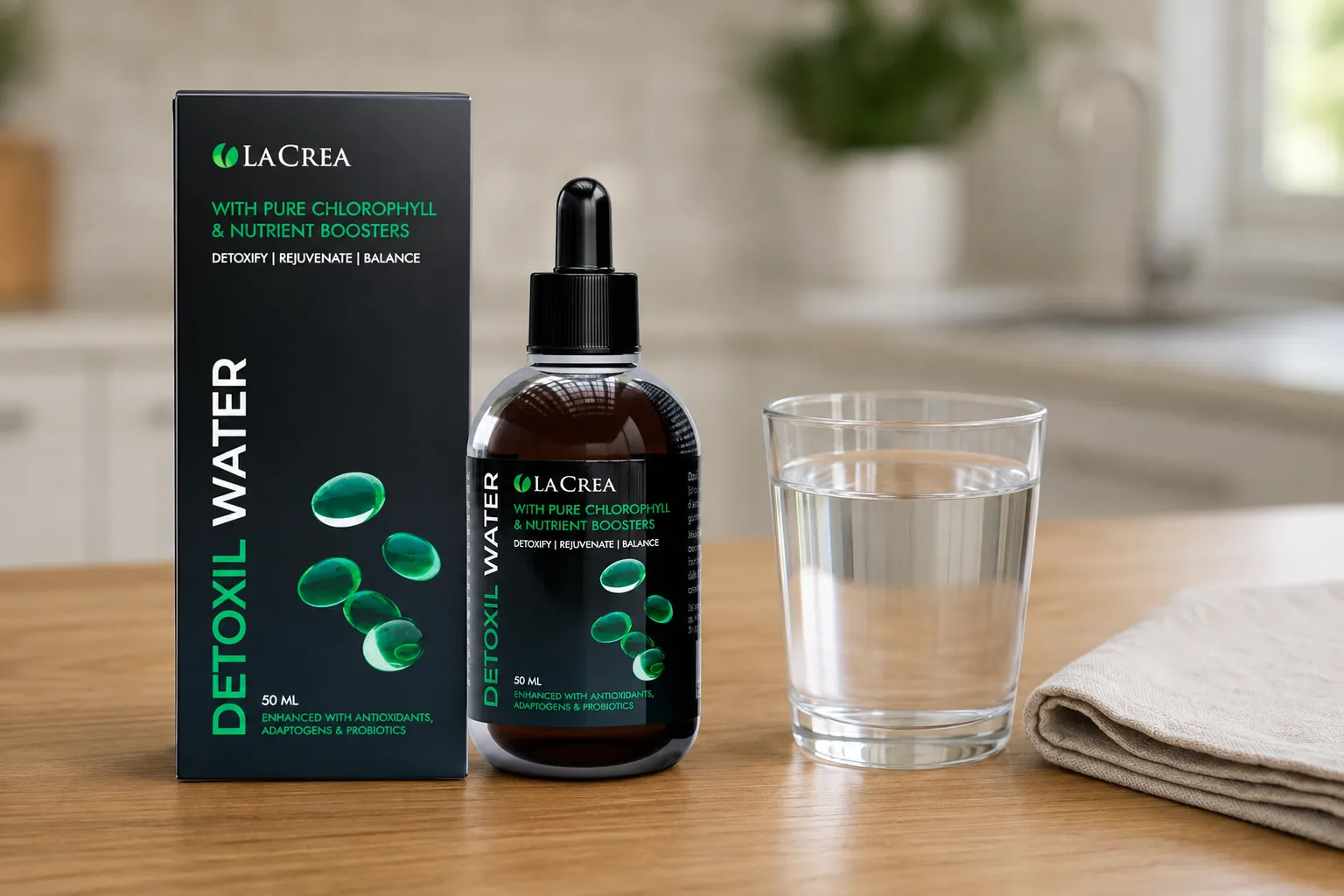 Detoxil Water Liver — opakowanie na co dzień