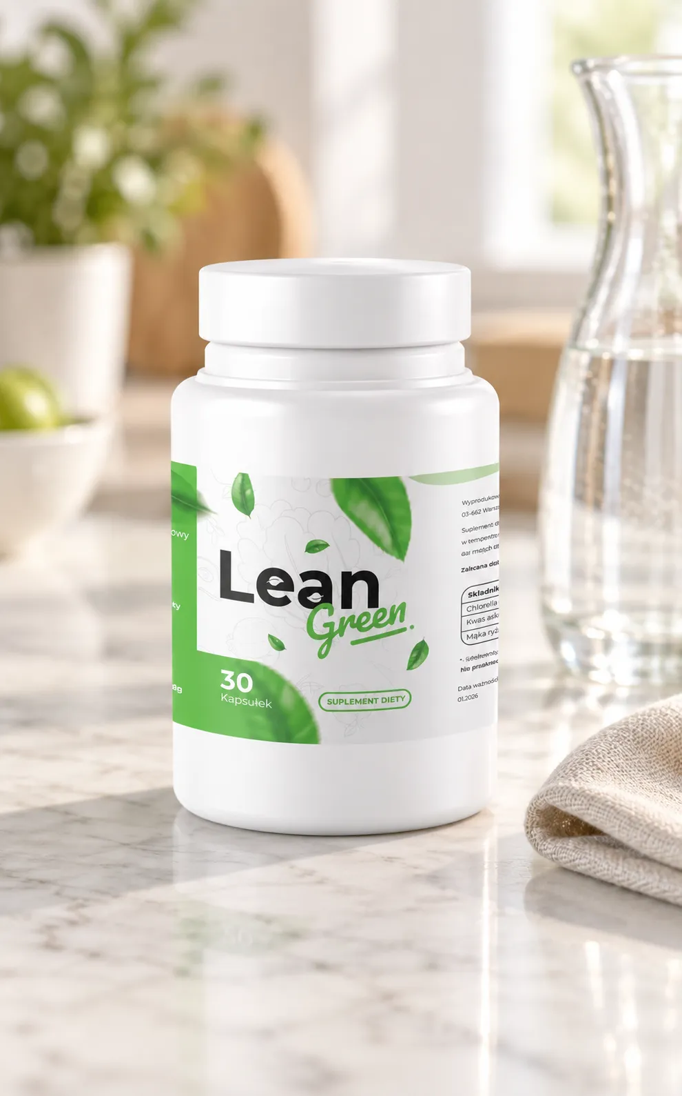 LeanGreen — opakowanie na co dzień